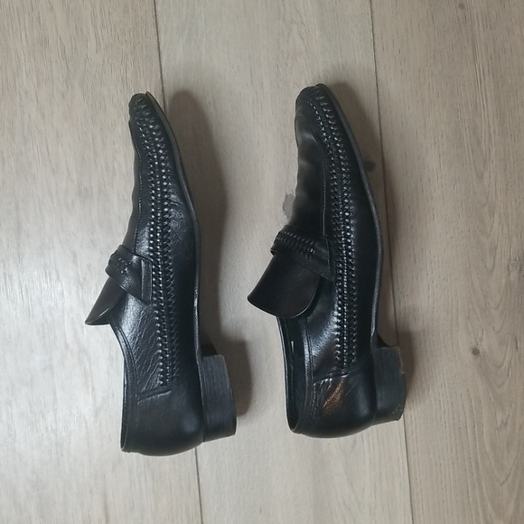 Idlers by Florsheim mens black leather Vintage loafers sz 101/2 main image 6